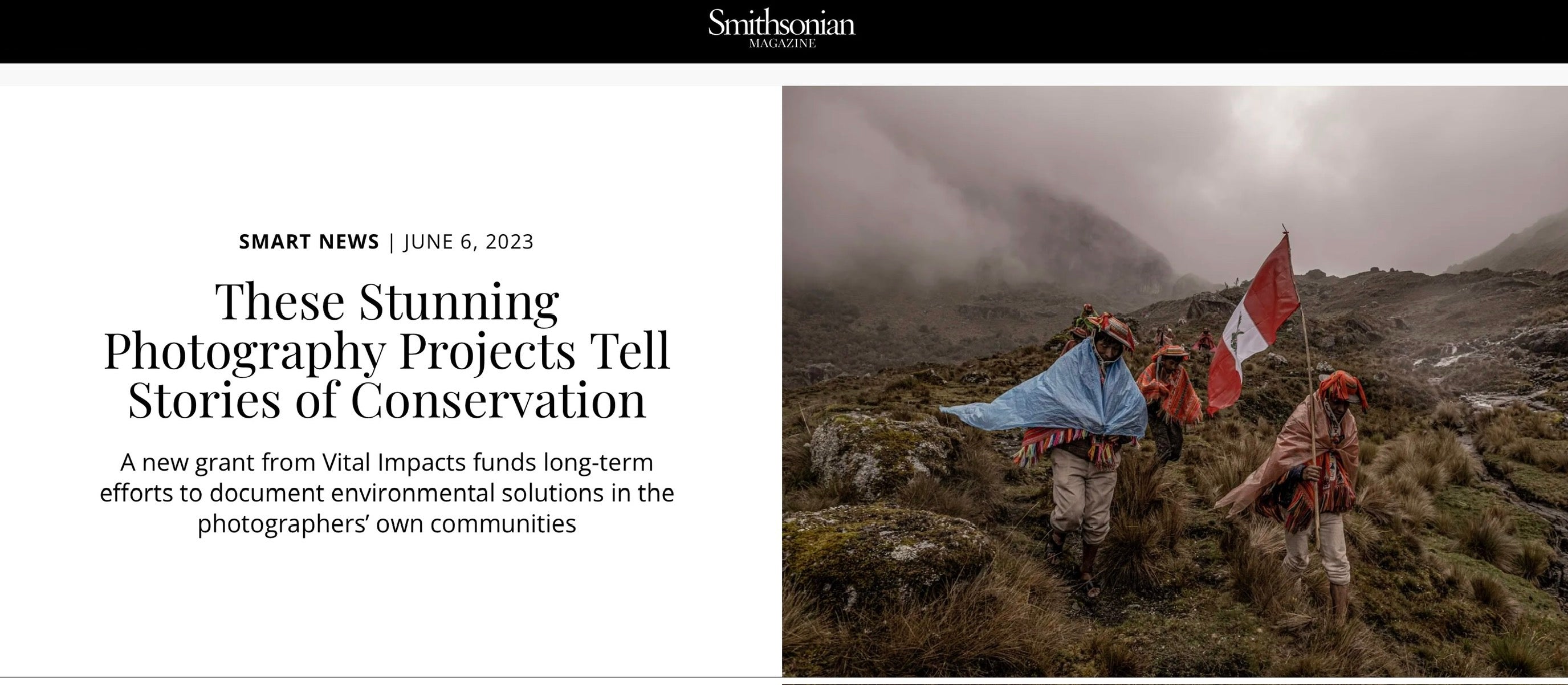 Smithsonian Magazine Highlights Vital Impacts Environmental Grant Winners